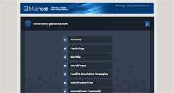 Desktop Screenshot of inharmonypanama.com